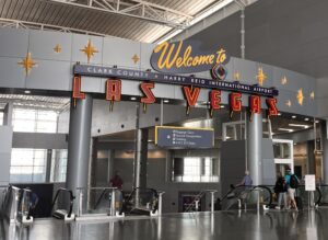 Las Vegas sign in airport